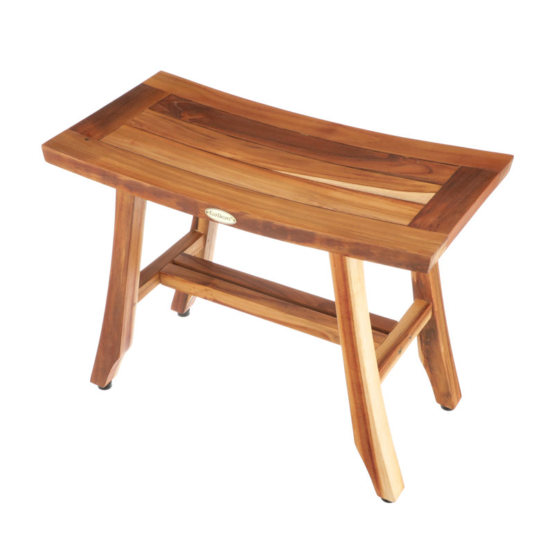 EcoDecors Satori Teak Shower Bench & Reviews Wayfair